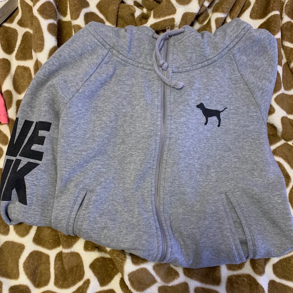 VS PINK grey hoodie